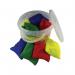 Bean Bags in a Plastic Bucket (Pack of 12) PP-15402-MIXK PT70471