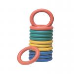 Rubber Quoits Assorted (Pack of 12) PE-14201-012K PT70581