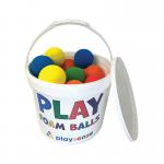 Playsense Lightweight Foam Balls Supplied in a Tub Assorted 9cm (Pack of 24) PP-15100-924K PT71465