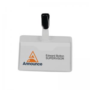 Announce Visitor Name Badge 60x90mm Pack of 25 PV00921 PV00921