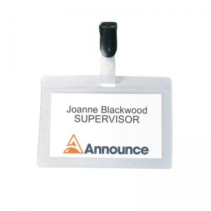 Announce Self-Laminating Badge 54x90mm Pack of 25 PV00924 PV00924