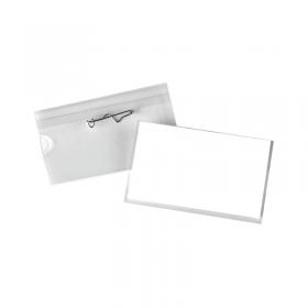 Announce Pin Name Badge 40x75mm Pack of 100 PV00929 PV00929