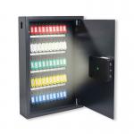 Pavo High Security Smart Steel Key Cabinet 50 Key Capacity Dark Grey DF70401 PV02536