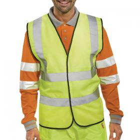 Hi Visibility Vest EN ISO20471 Saturn Yellow XL WCENGXL PWC02254