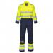 Portwest BIZ7 Bizflame Work Hi-Vis Anti-Static Coverall Yellow/Navy L BIZ7YNRL