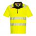 Portwest DX412 DX4 Hi-Vis Zip Polo Shirt S/S Yellow/Black XXXL DX412YBRXXXL