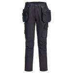 Portwest DX456 DX4 Craft Detachable Holster Trousers Black 32 DX456BKR32