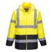 Portwest H443 Hi-Vis Contrast Classic Rain Jacket Yellow/Navy XXXL H443YNRXXXL