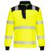 Portwest PW326 PW3 Hi-Vis 1/4 Zip Sweatshirt Yellow/Black 4XL PW326YBR4XL