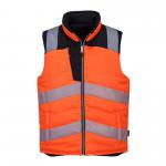 Portwest PW374 PW3 Hi-Vis Reversible Bodywarmer Orange/Black XL PW374OBRXL