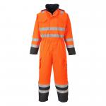 Portwest S775 Bizflame Rain Hi-Vis Multi Coverall Orange/Navy L S775ONRL