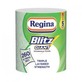 Regina Blitz Giant Household Towels 3-Ply Single Roll 260 Sheets C008157 PX00192