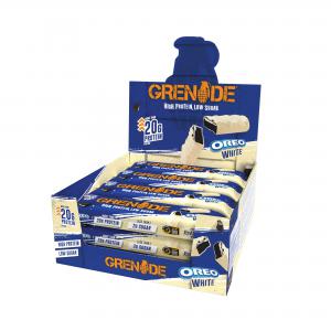 Image of Grenade High Protein Bar Low Sugar White Oreo Pack of 12 C007795