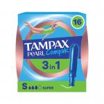 Tampax Compak Pearl Super x16 Applicator Tampons Pack of 8 C012301 PX53689