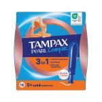 Tampax Compak Pearl Applicator Tampon Super Plus x16 Pack of 8 C012300 PX53692
