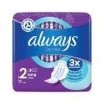 Always Ultra Long Winged Sanitary Pads Size 2 Packet x11 Pads (Pack of 12) C005789 PX58410