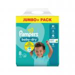 Pampers Baby Dry Taped Nappies Size 8 Jumbo (Pack of 104) 75896 PX67228