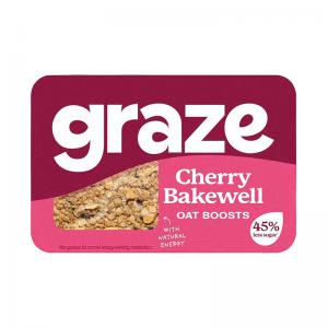 Graze Cherry Bakewell Flapjack Punnet Pack of 9 3270 PX70521