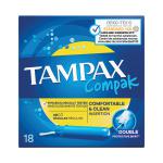 Tampax Compact Regular Applicator Tampons Box x18 (Pack of 6) 57763 PX70560