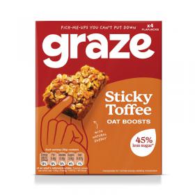 Graze Sticky Toffee Oat Boosts 30g Pack of 4 3620 PX70657