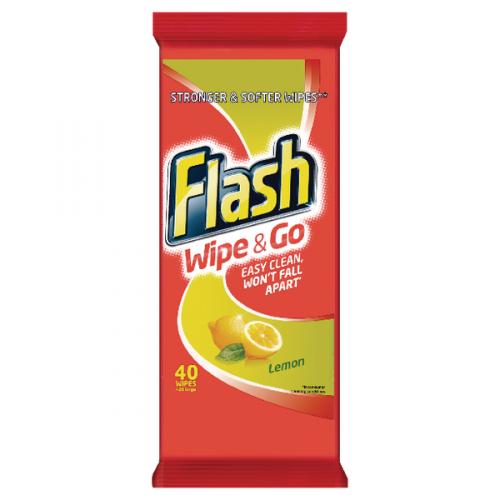 Flash wipe&go wipes Lemon 40's (pm ?1) (5410076791750)