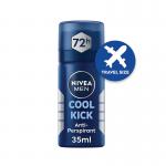 NiveaMen72HCoolKickAnti-Perspirant Spray Mini 35ml (Pack of 8) C006162 PX84799