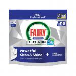 Fairy Professional Platinum Dishwasher Capsules x116 Original (Pack of 2) PGP243T1838 PX85956