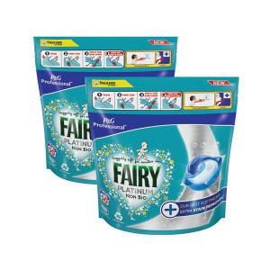 Fairy Professional Platinum Stain Remover Non-Bio 2x50 Pods Pack of