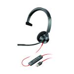 Poly Blackwire 3310 BW3310-M Headset USB-A Corded Black 212703-01 PY16888