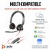 Poly Blackwire 3320 Stereo USB-C Headset +USB-CA Adapter 8X219AA PY42909