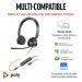 Poly Blackwire 3325 Stereo USB-C Headset +3.5mm Plug +USB-CA Adapter 8X221AA PY42914