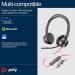 Poly Blackwire 8225 Stereo USB-C Headset +USB-CA Adapter 8X223AA PY42920