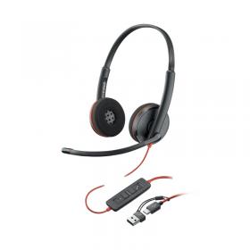 HP Poly Blackwire 3220 Stereo UC USB-CA Headset 8X228AA PY42937