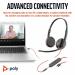 Poly Blackwire 3225 Stereo USB-C Headset +3.5mm Plug +USB-CA Adapter 8X229AA PY42941