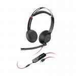 Poly Blackwire 5220 Stereo 3.5mm + USB-CA Headset Bulk 8X231A6 PY43310