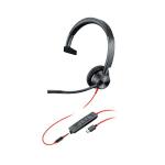 Poly Blackwire 3315 Monaural Wired Headset USB-A Black Microsoft Teams Version 214014-01 PY67766
