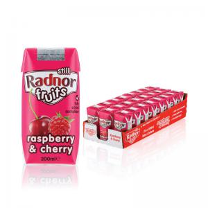 Radnor Hills Radnor Fruits Raspberry  Cherry Tetra Pack 200ml Pack of