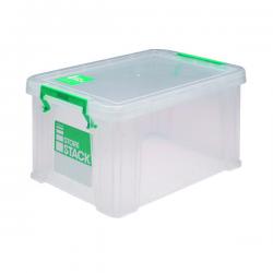 Cheap Stationery Supply of StoreStack 1.7 Litre Storage Box W200xD130xH110mm Clear RB00815 RB00815 Office Statationery