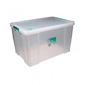 StoreStack 85 Litre Storage Box W660xD440xH390mm Clear RB11090 RB11090