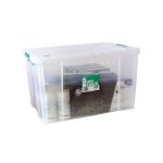 StoreStack 85 Litre Storage Box W660xD440xH390mm Clear RB11090 RB11090