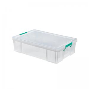 Storestack 37 Litre Storage Box W680Xd440Xh170mm Clear RB75899 RB75899