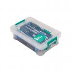 StoreStack 0.8 Litre Storage Box 200x125x50mm Clear RB90118 RB90118