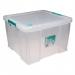 StoreStack 48 Litre Storage Box W490xD440xH320mm Clear RB90125 RB90125