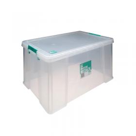 StoreStack 70 Litre Storage Box W660xD450xH320mm Clear RB90126 RB90126