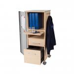 ROCADA VISUALLINE Multifunctional Office Caddy with Shelf and Drawers - Beech 4037/1