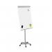 ROCADA VISUALLINE Mobile Flipchart with Magnetic Dry-Wipe Surface - Grey 616k