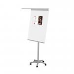 ROCADA VISUALLINE Mobile Flipchart with Magnetic Dry-Wipe Surface - Grey 616k