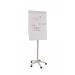 ROCADA ECO-LINE Mobile Magnetic Flipchart (Height Adjustable with Castors) - White 617eco