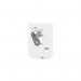 ROCADA SKINWHITEBOARD Dry-Wipe Board with Magnetic Lacquered Surface 55x75cm - White 6419R