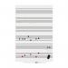 ROCADA SKINMUSIC Dry-Wipe board with Magnetic Lacquered Surface 100x150cm - White 6421RM